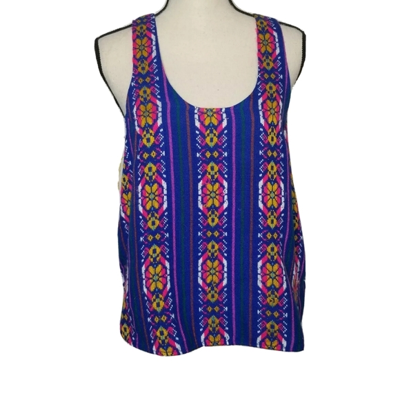 Jen's Pirate Booty Atlantic Embroidered Tank Royal Size M/L - Picture 4 of 14